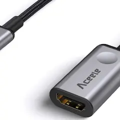 USB-C auf HDMI Adapter für Android, 4K 30Hz. Ermöglicht einfache Einstellungen für externe Displays.