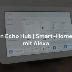 Amazon Echo Hub mit Alexa steuert Smart-Home-Geräte, auch über Zigbee.