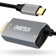 CHOETECH Adapter: USB-C auf HDMI für dein Tablet. Genieße gestochen scharfe Bilder auf deinem Fernseher.