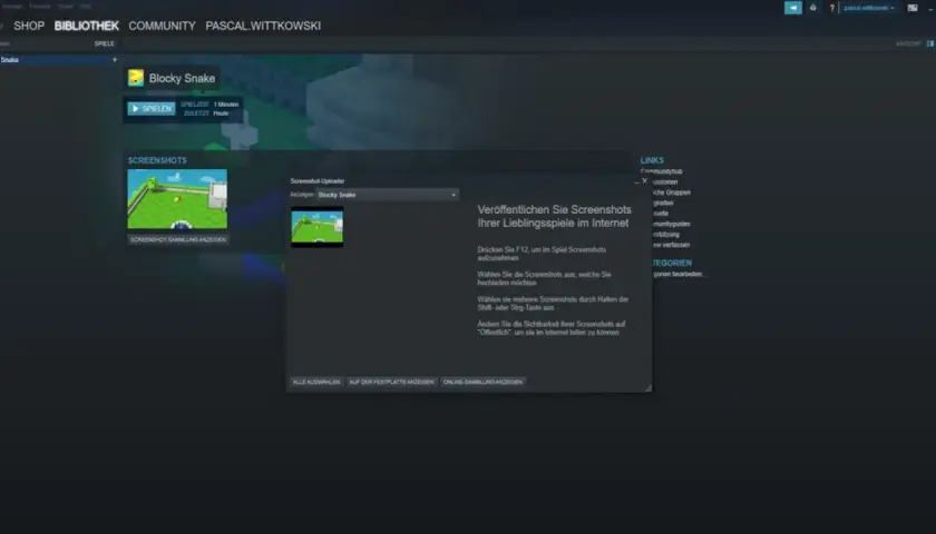 Steam-Screenshot-Uploader für "Blocky Snake". Hier können Sie Ihre Spielbilder verwalten und online teilen.