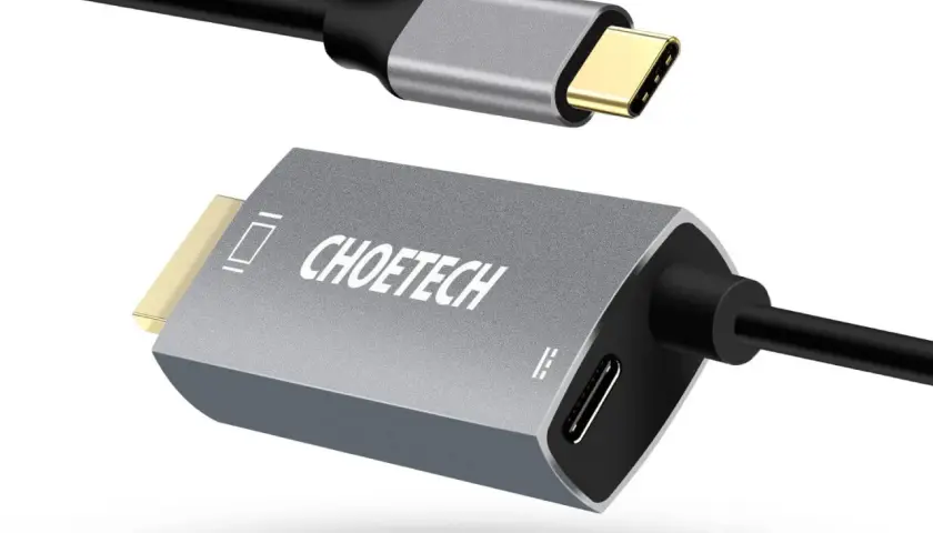 CHOETECH Adapter: USB-C auf HDMI für dein Tablet. Genieße gestochen scharfe Bilder auf deinem Fernseher.