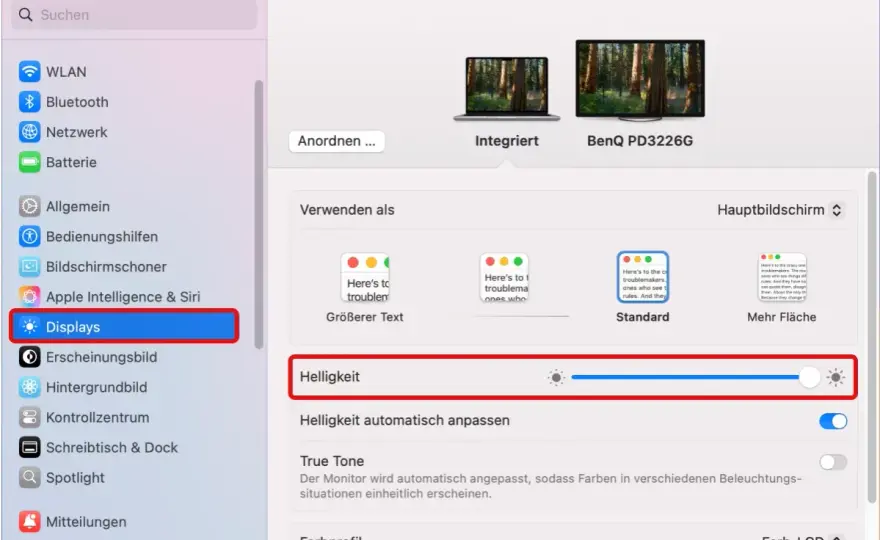 Bildschirmhelligkeit richtig einstellen - Augen schonen & Akku sparen